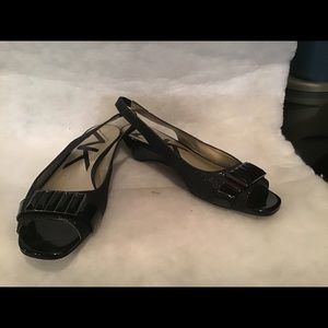 AK slingback black dress shoe